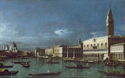 The Grand Canal with the Church of Santa Maria della Salute, 18th century by Bernardo Bellotto